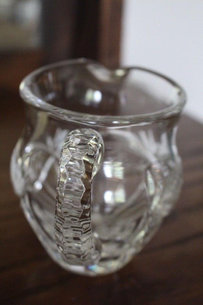 Gorham Crystal Etched Creamer Mini Pitcher Poland NEW with Sticker