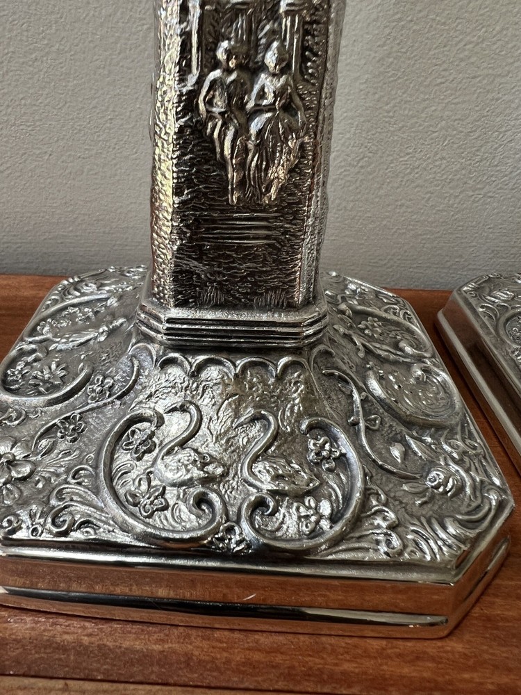 Early 20th Century Silverplate Candlesticks