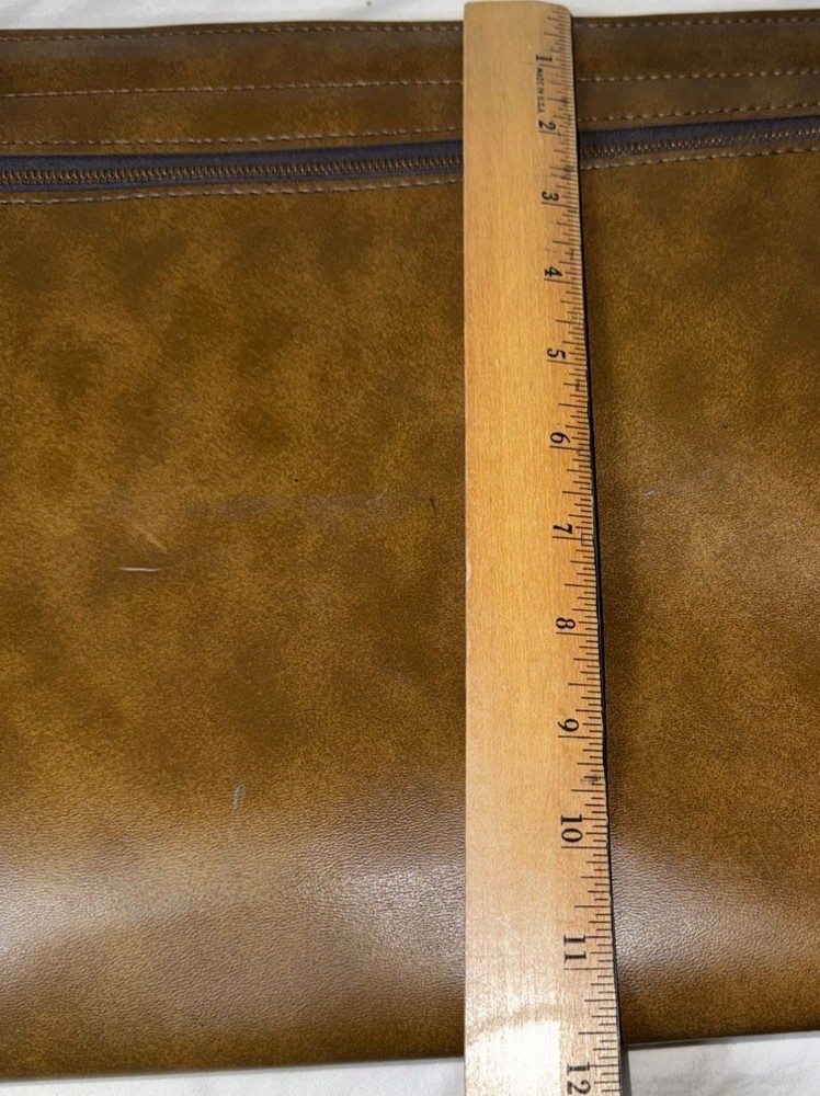 McGraw-Hill Magazines Zippered Brown Document Holder 14"x10"