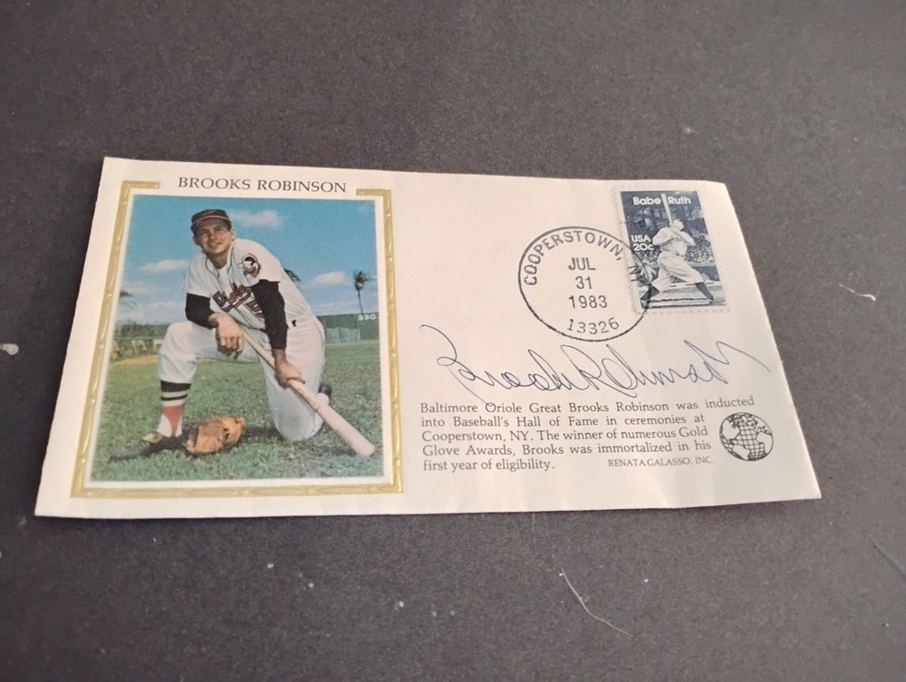 Brooks Robinson 1983 Signed First Day Cover