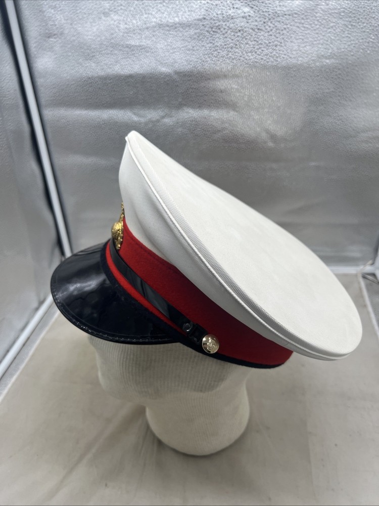 British Royal Marines Visor Hat White Top Size 60 (RF