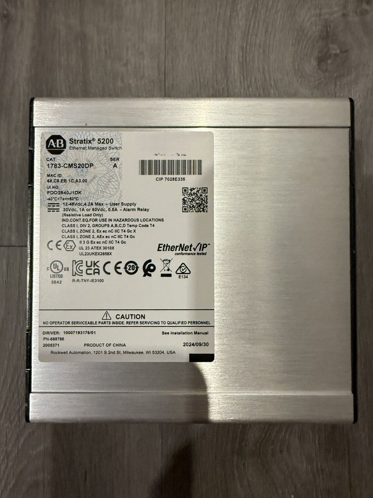 Open Box Allen Bradley AB Stratix Cisco 1783-CMS20DB /A