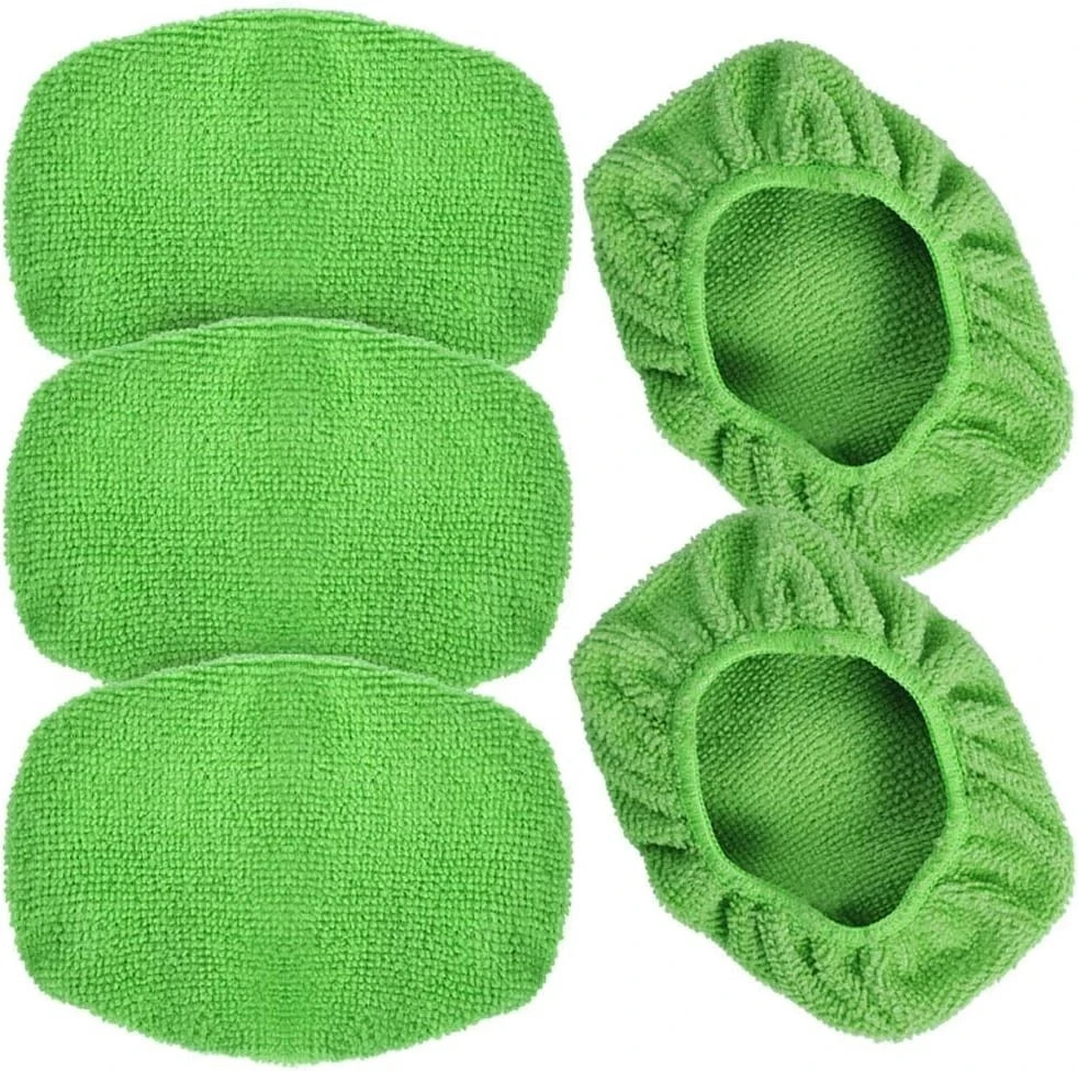 5 Pack Microfiber Replacement Bonnets for Windshield Cleaners - Eco-Friendly