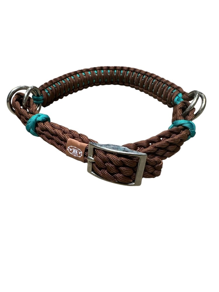 side pull hackamore attachment Brown over green Turquoise.
