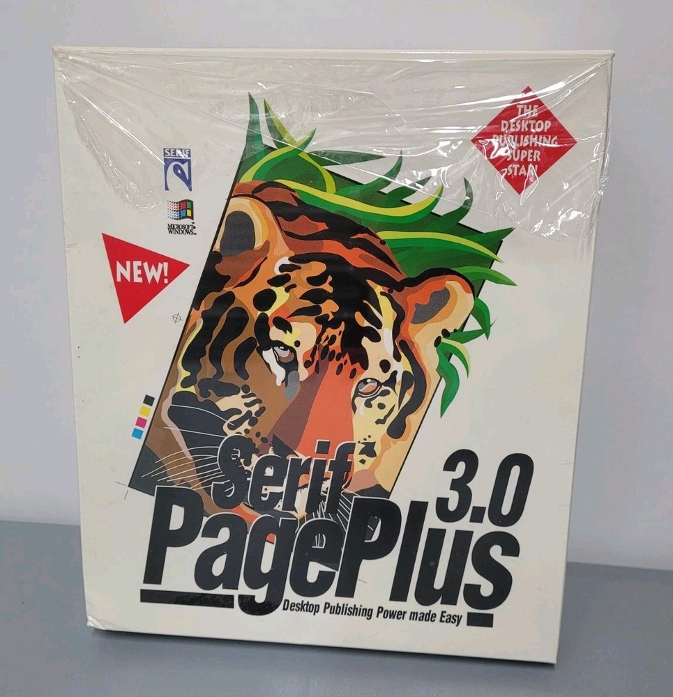 Serif Page Plus 3.0 For Windows Floppy Version - New open box - Prop