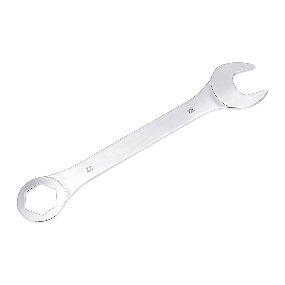Thin Combination Wrench with Offset 6 Point End and Angled Open End 32mm