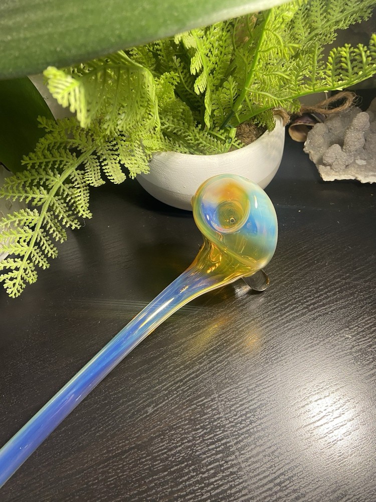 Gandalf Glass pipe Silver Fumed.