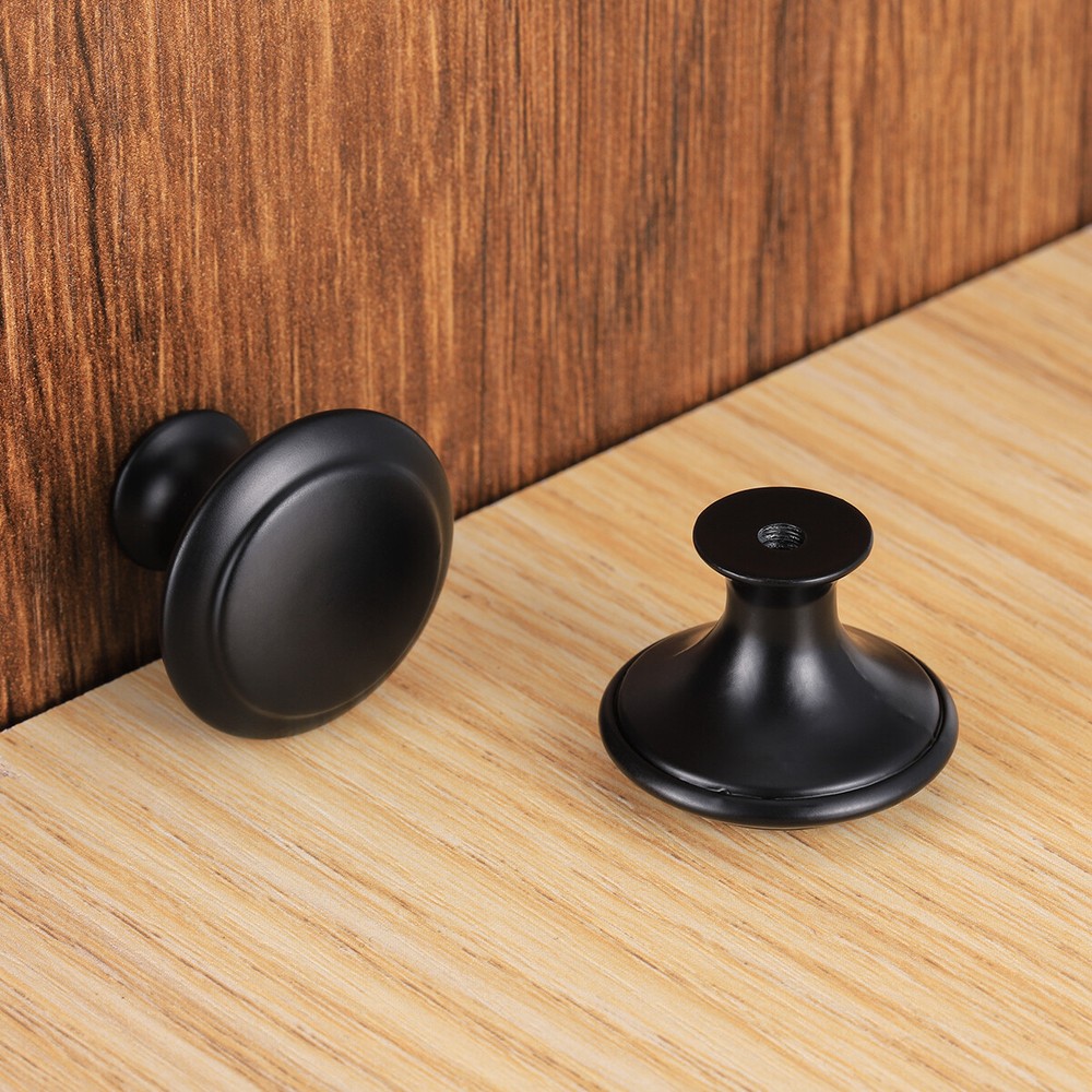 Cabinet Knobs Matte Black Kitchen Cupboard Dresser Drawer Handles Pull Knobs LOT