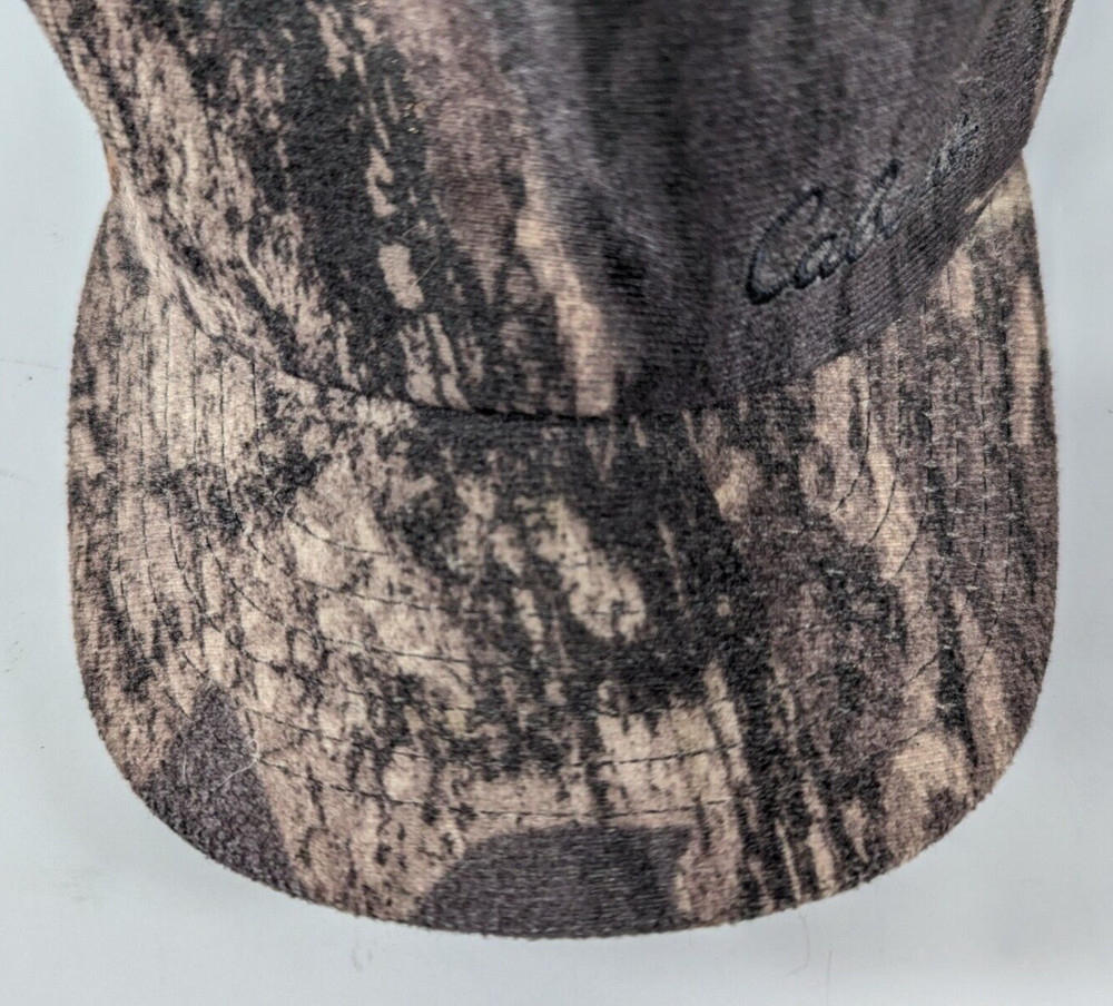 Vintage Cabelas Hat Cap Snap Back Camo Adjustable Forest Hunting Camping