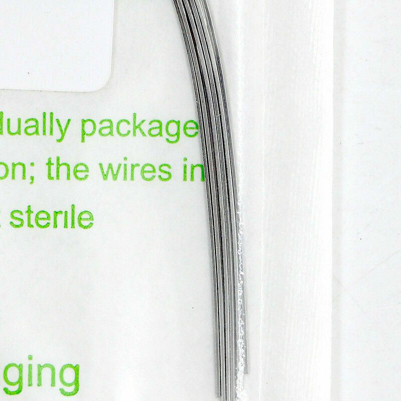 2Pack Orthodontic Dental Stainless Steel Arch Wire Rectangular Ovoid All sizes