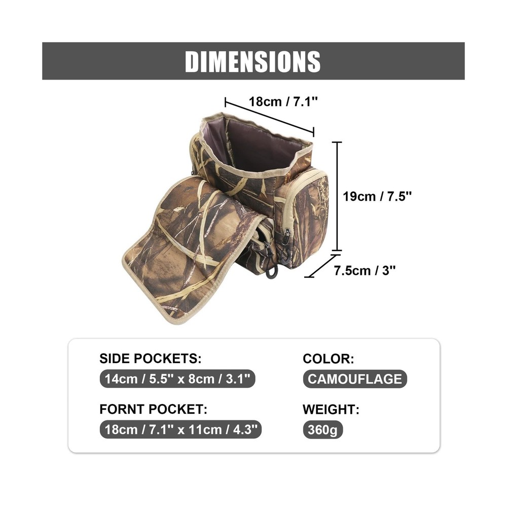 HUNTPAL Binocular Chest Pack Harness Case with Rangefinder Pocket, Convenient...