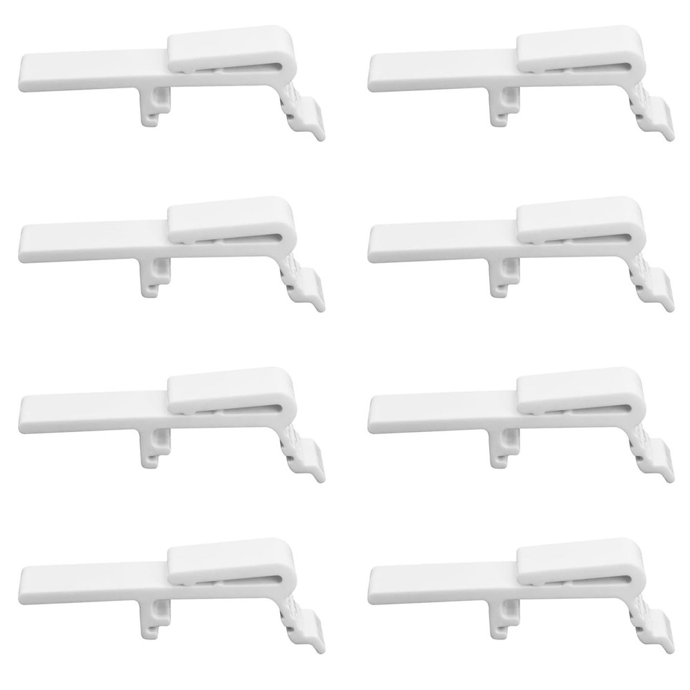 8PCS Vertical Blind Valance Clips & Dust Cover Brackets