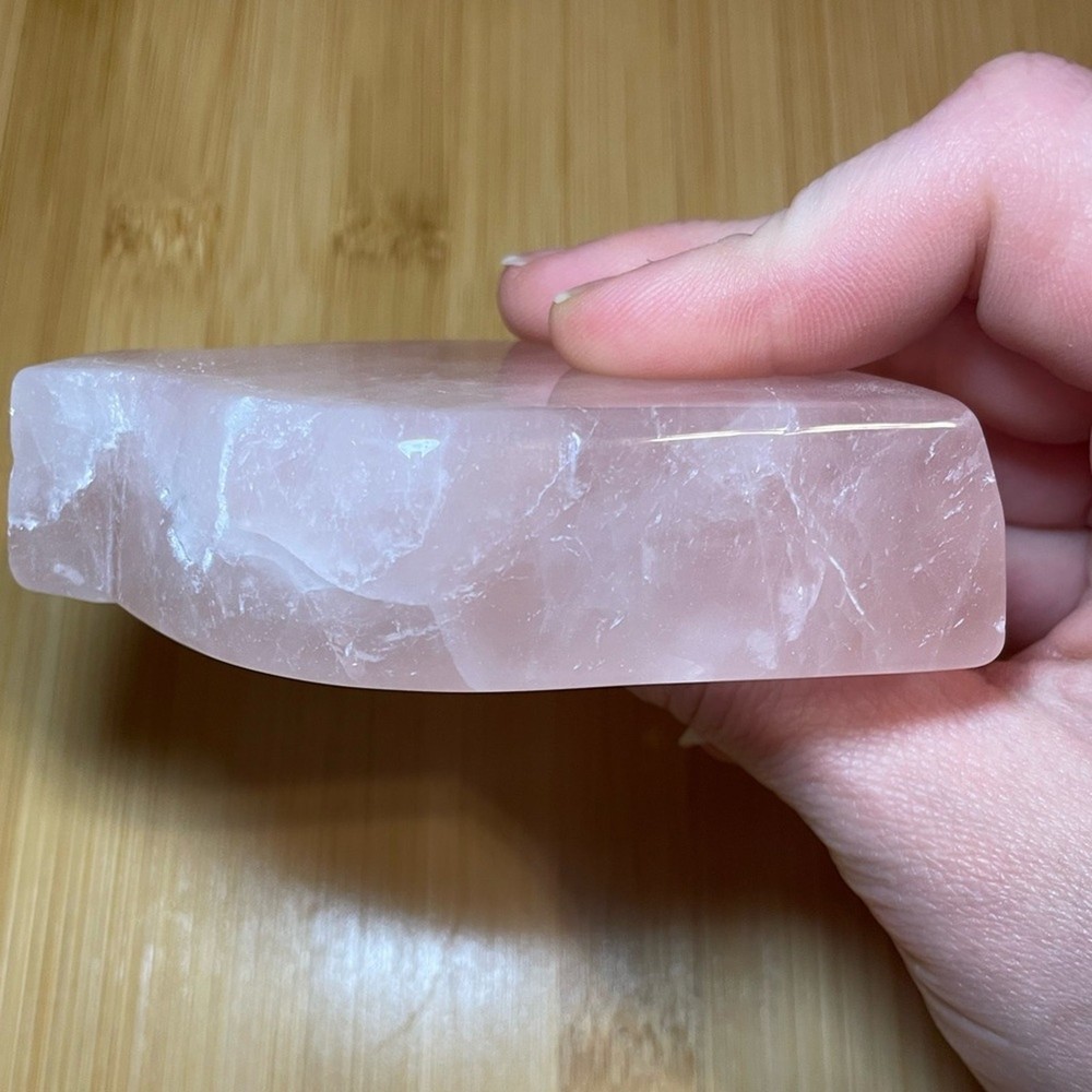 Rose Quartz Leaf Bowl