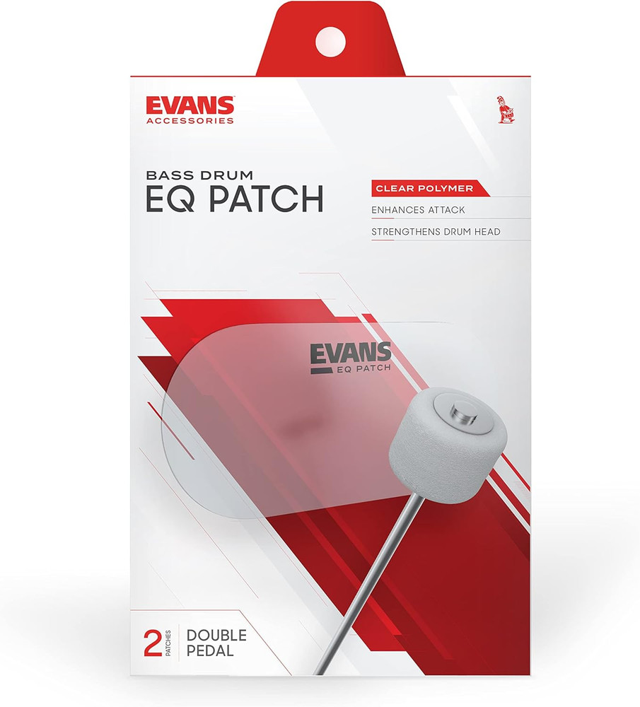 EQ Double Pedal Patch, Clear Plastic