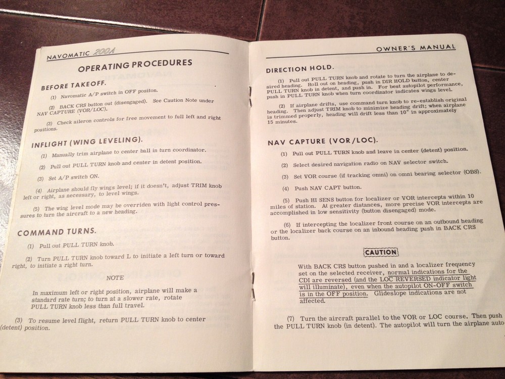 Cessna ARC Navomatic 200A Owner's Manual AF-295B