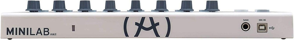 Arturia MiniLab MkII 25 Slim-Key 25-Note USB Mini Keyboard Controller -White