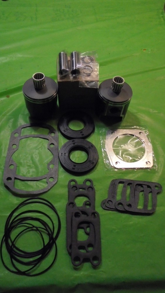 377 Rotax Aircraft Engine Piston Top End Rebuild Kit Std W bearings & Gaskets