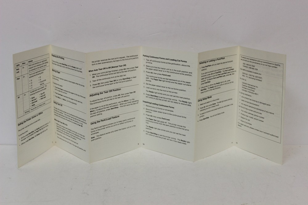 IBM PERSONAL PRINTER SERIES II 2390 & 2391 USER'S REFERENCE GUIDE MANUAL