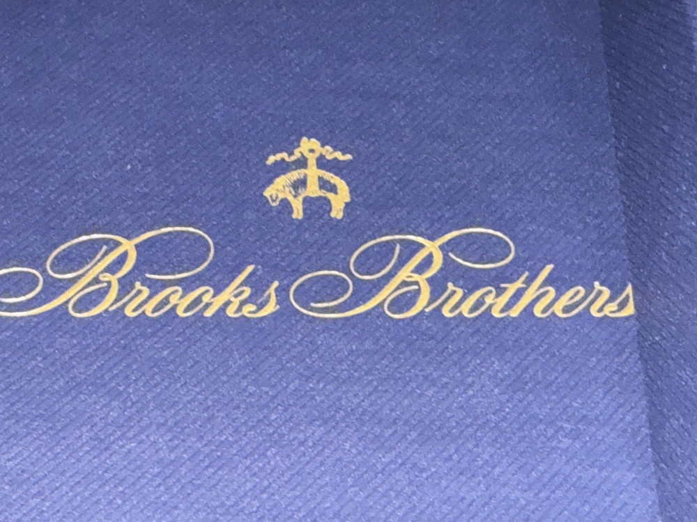NIB Brooks Brothers Mens Solid Black Formal Solid Suspenders w/ Silver $148