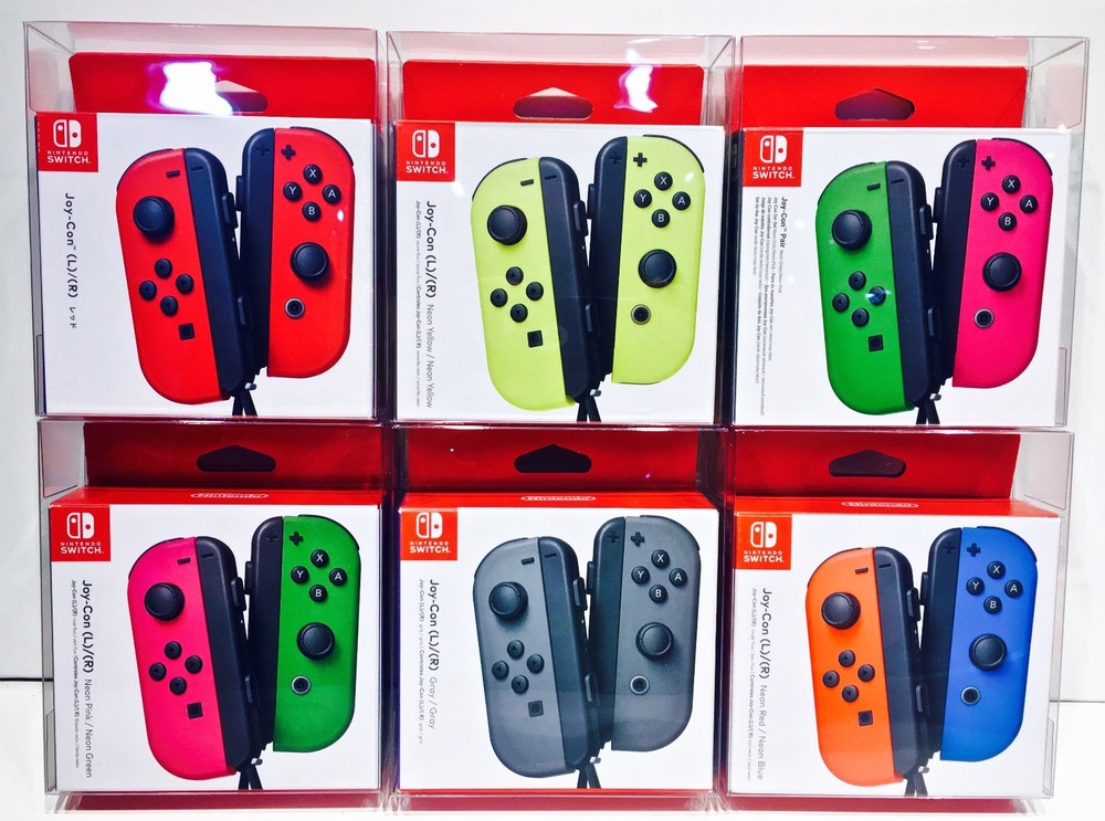 1 Box Protector For NINTENDO SWITCH JOY CON Controllers Clear Display Case