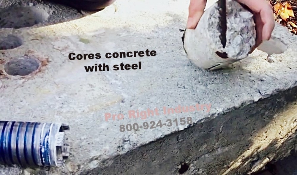 2" & 3" Dry Diamond Core Bit with SDS MAX shank Adapter & Pilot bit