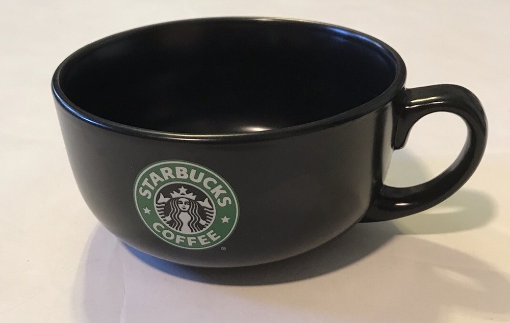 Starbucks 2008 Ceramic Large Coffee Mug 18 Oz. Black!!!