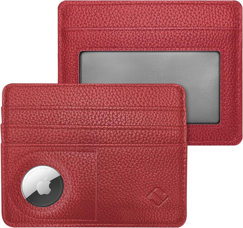 Front Pocket Wallet with AirTag Case Holder, RFID Blocking Credit Card Holder