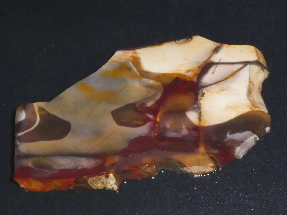 MOOKAITE JASPER-4" x 2 1/4 " rough, cabbing - display , science