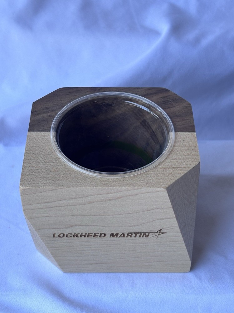 Lockheed Martin Abstract Wooden Planter