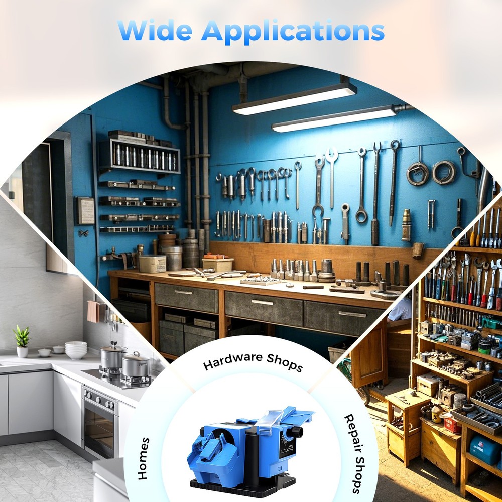 110v Electric Multitask Sharpener Knife Scissor Drill Sharpening Machine 96w