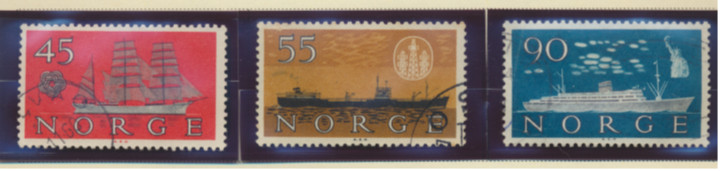 Norway Stamps Scott #384 To 386, Used