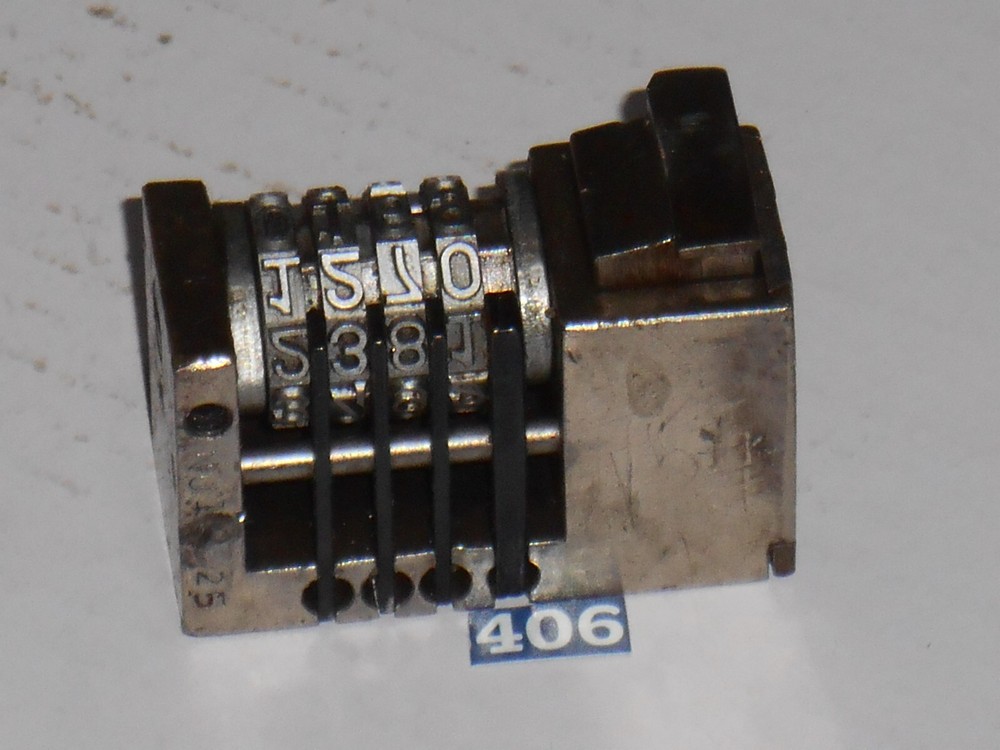 WMA | REVERSE letterpress numbering machine | 406