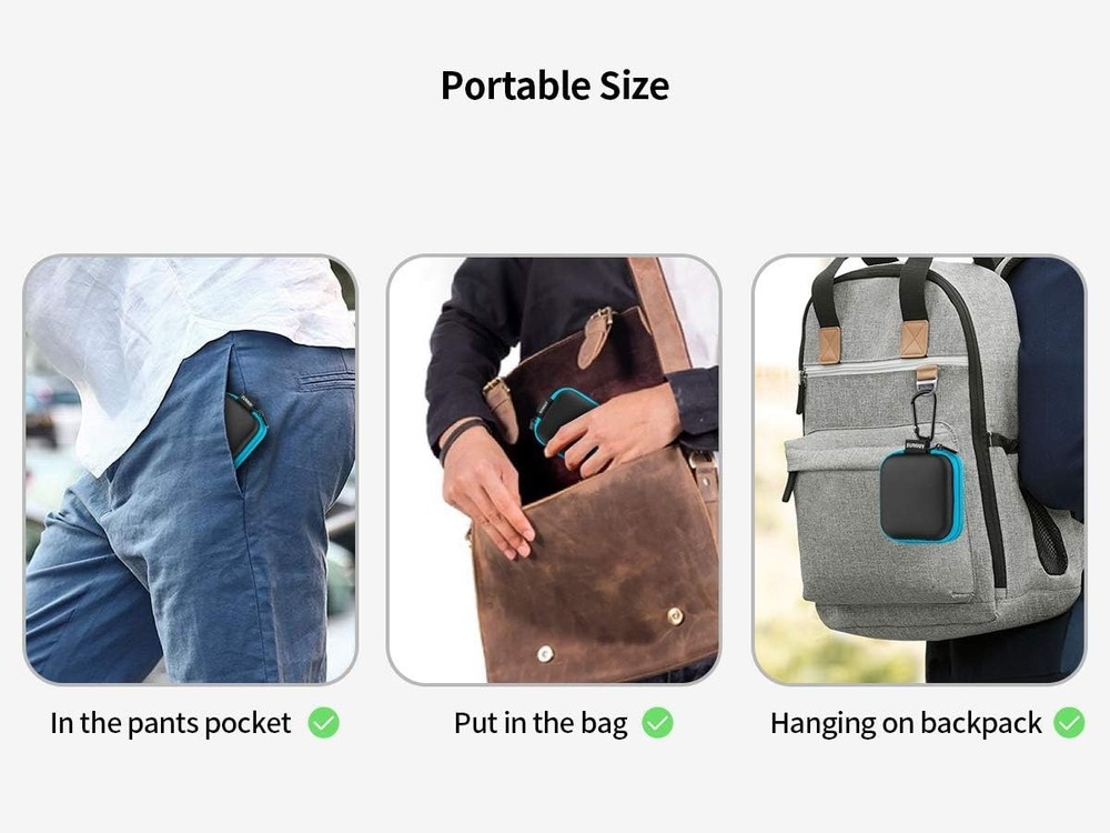 5-Pack Earbud Case, Portable EVA Small Earbuds Carrying Case Storage Bag Orga...