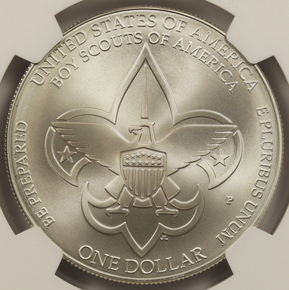 2010-P Boy Scouts Centennial Silver Modern Commemorative Dollar $1 MS 69 NGC