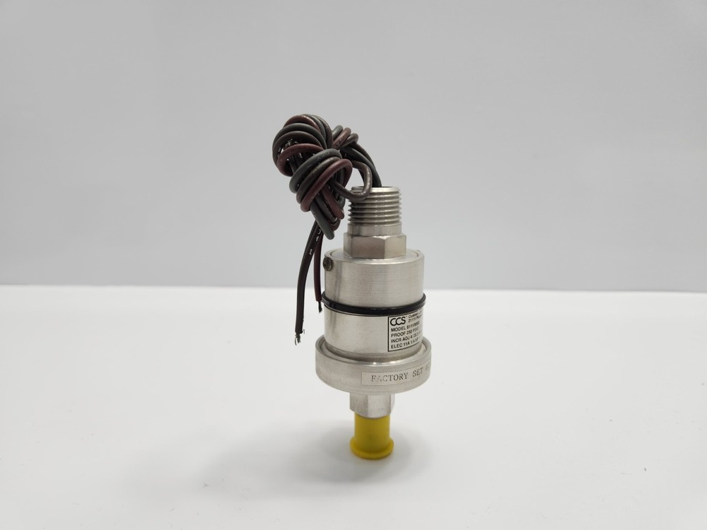 CUSTOM CONTROL SENSORS CCS 611V8000 VACUUM SWITCH 250 PSIG