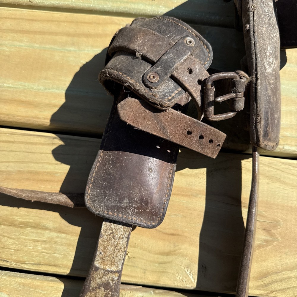 Vintage Pair BUCKINGHAM Climbing Spikes/ Lineman Pole-Tree