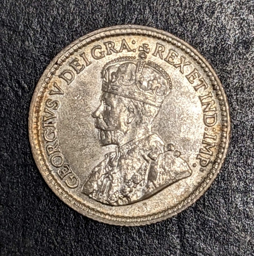 1919 Canada 5 Cent Silver George V