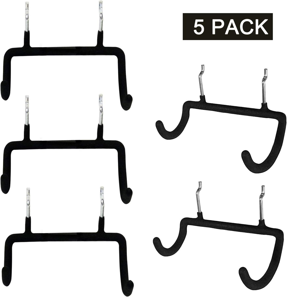 5PCS Pegboard Drill Holder Pegboard Double Hooks Drill Hook for Drill,Accessorie