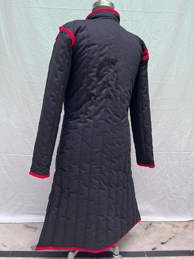 Thick Padded Full Sleeves Gambeson Coat Aketon Jacket