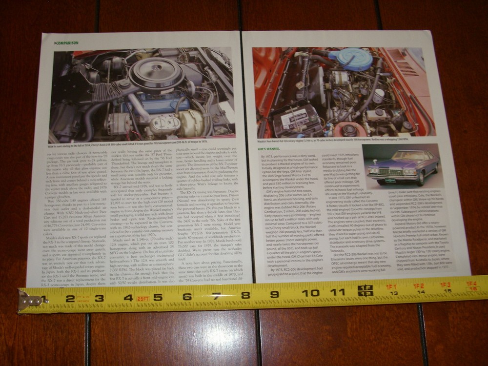 1979 MAZDA RX7 vs. 1978 CORVETTE ORIGINAL 2017 ARTICLE