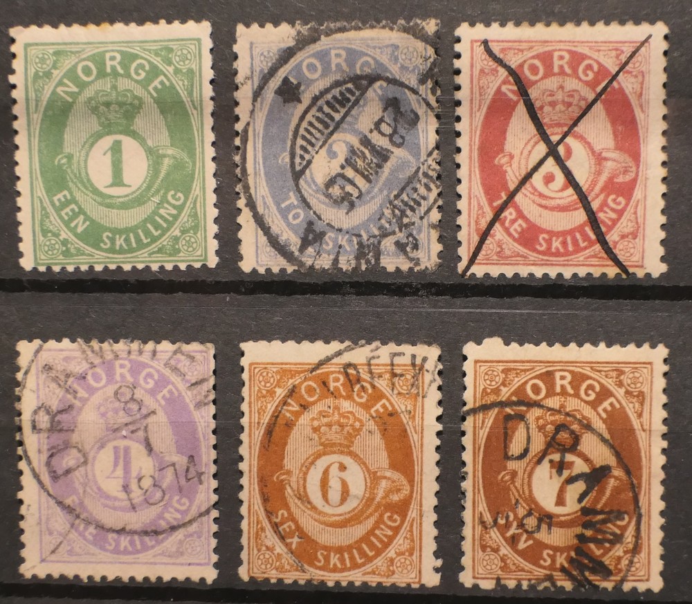 Norway Scott # 16-21, Used