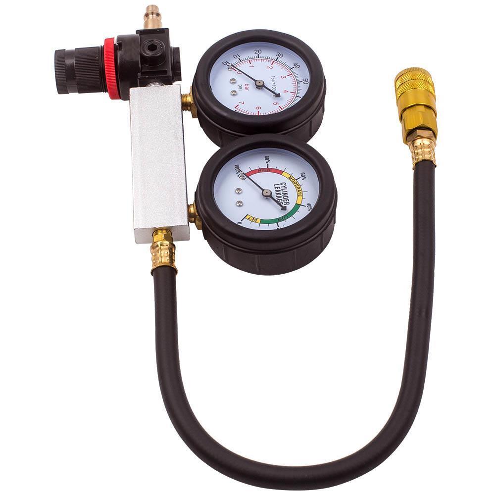 Engine Compression Leakage Leakdown Detector Cylinder Leak Tester Kits