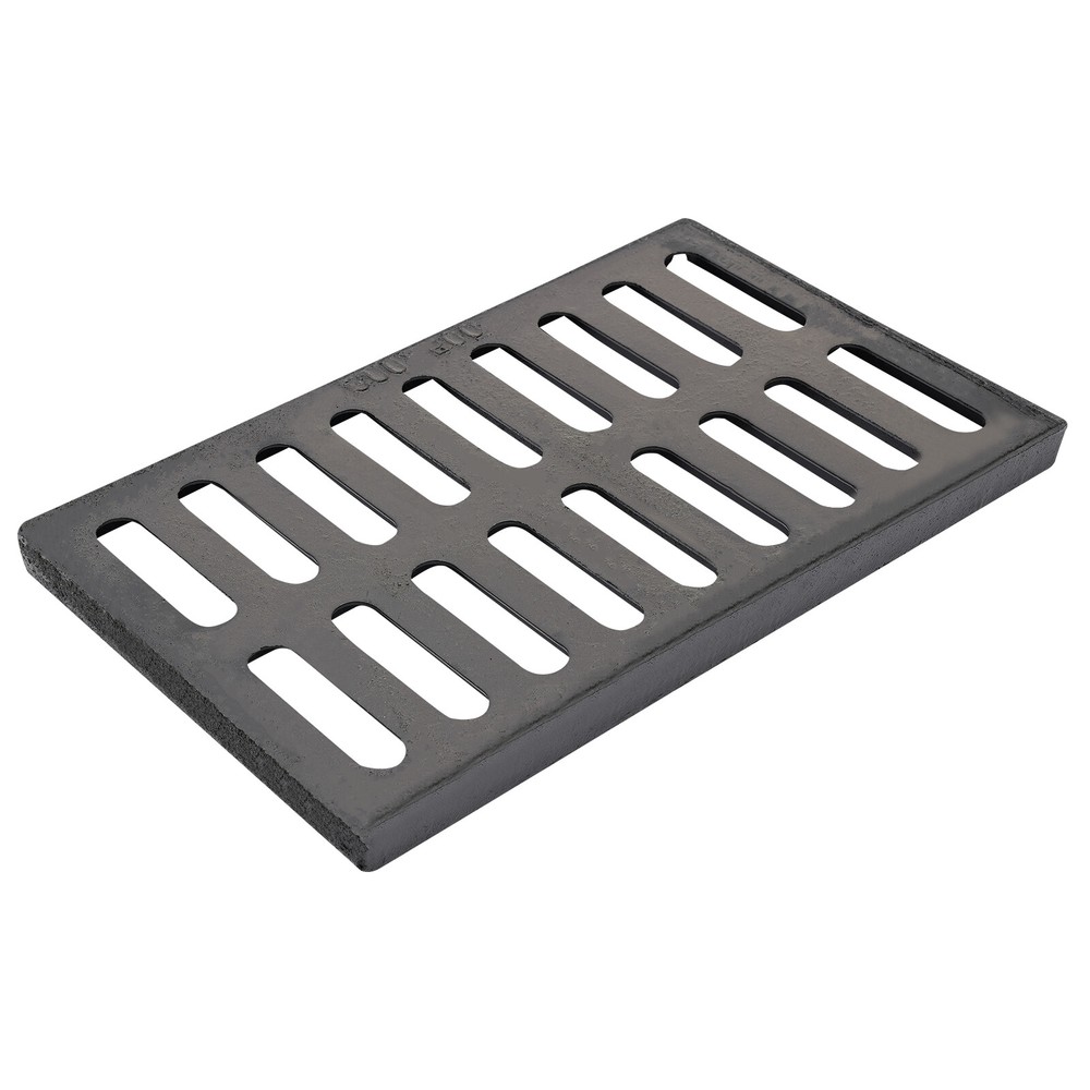 3-Pack Durable Ductile Cast Iron Drain Grate for Channel Drainage System