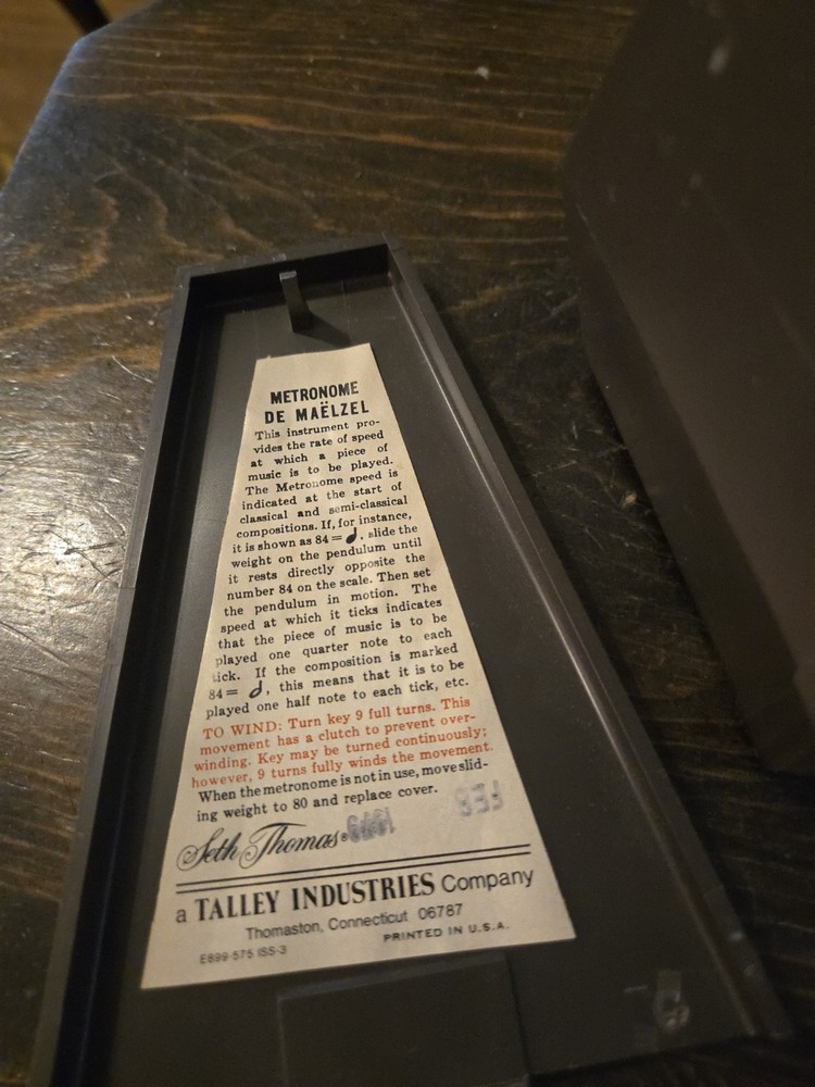 Vintage Seth Thomas Metronome (#4)