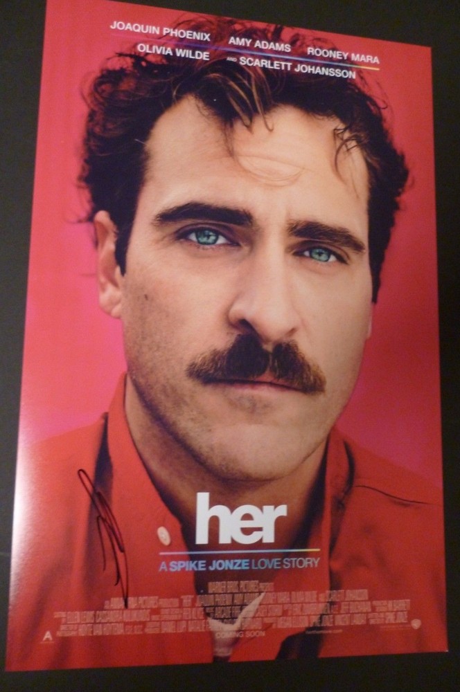 JOAQUIN PHOENIX Authentic Hand-Signed "HER" 11x17 photo (EXACT PROOF)