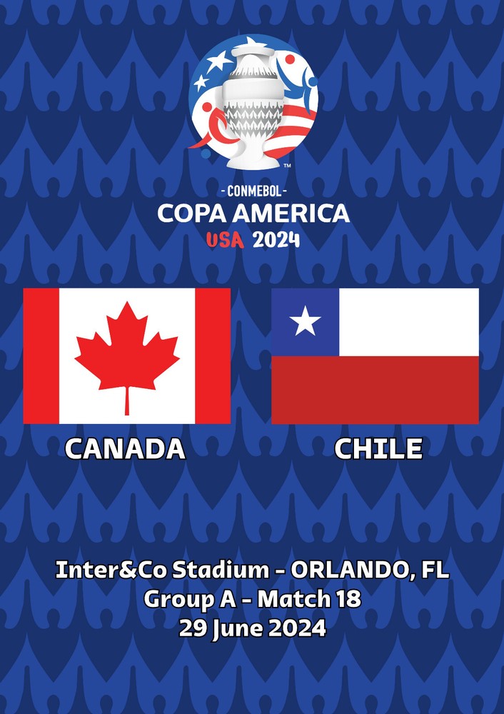 Program Copa America 2024 Canada - Chile