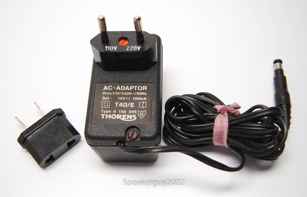 Thorens 12 Volt Power Supply / 110V 220V 50 Hz / T40/E -- TT1