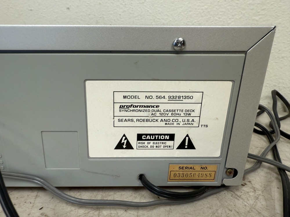 Performance Cassette Deck 564-93281350 – Synchronized Model