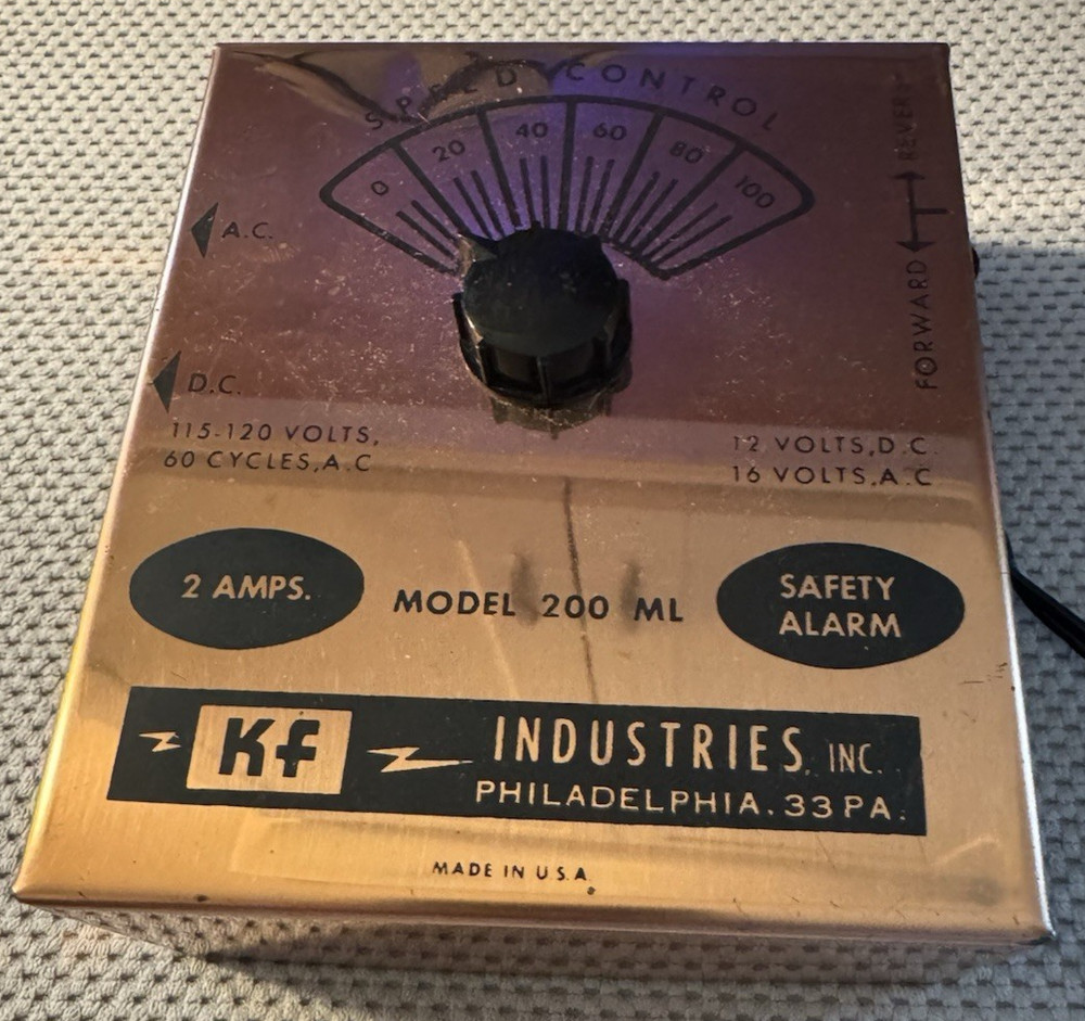 KF Industries Inc. Model 200 ML Transformer; Variable Speed & Voltage