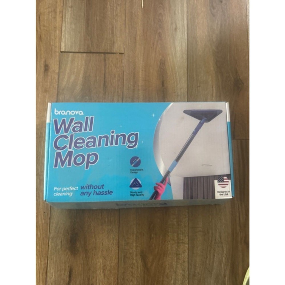 Wall Cleaner Mop with Long Handle Rotatable Wall Cleaning Tool